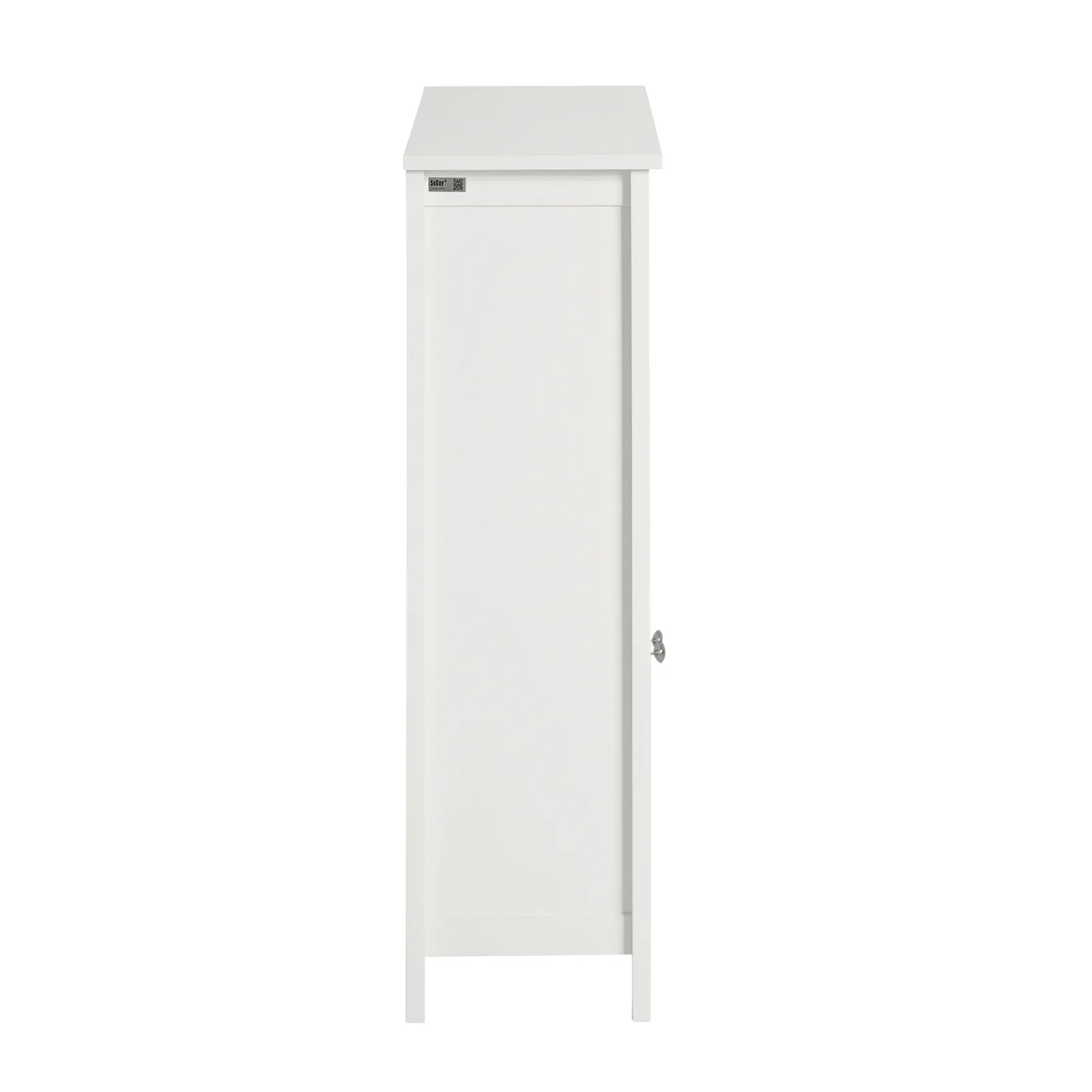 SoBuy BZR13-W Badkamerkast Dressoir Badkamermeubel Badkamerkast met twee planken - Image 15