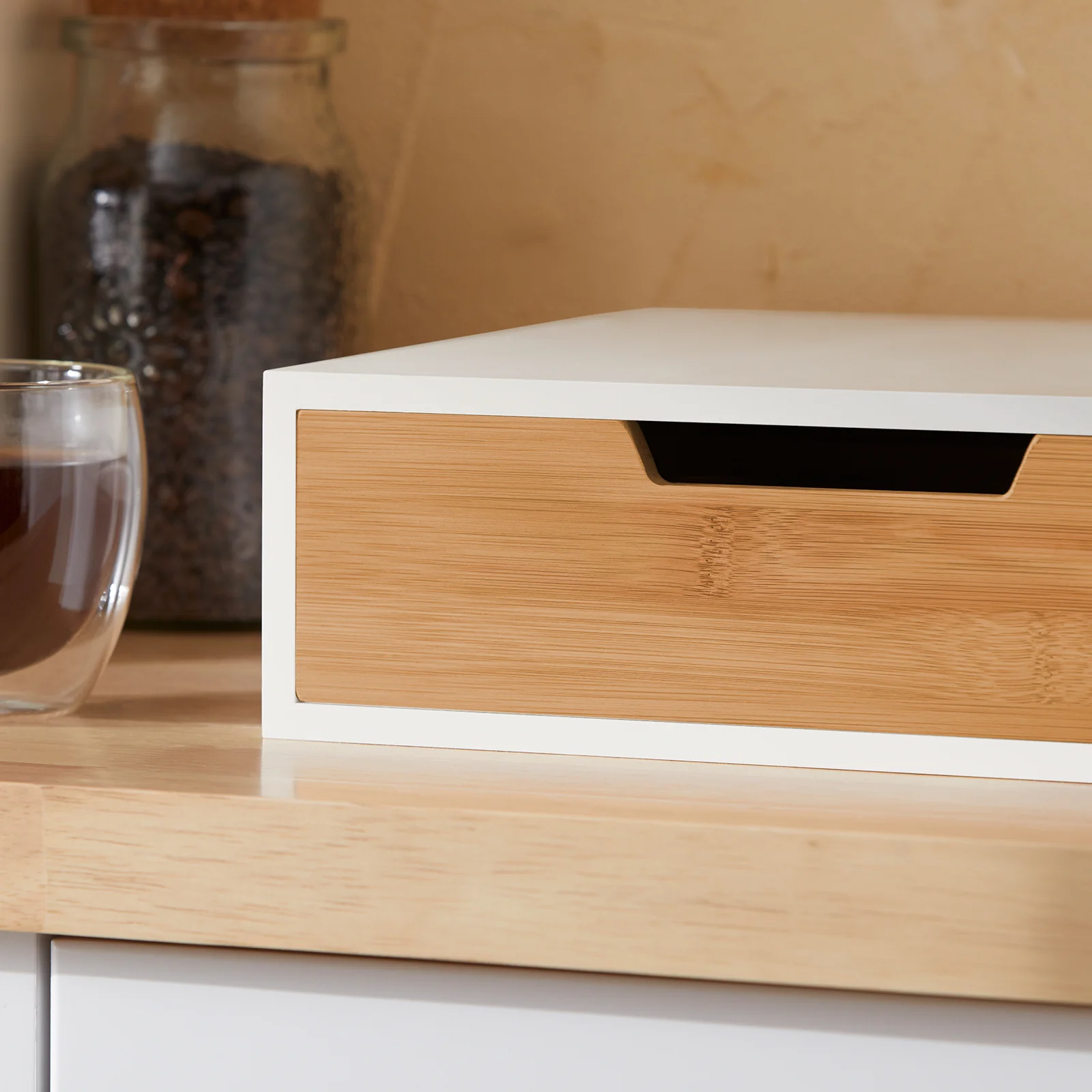 SoBuy FRG179-WN Capsulehouder voor koffie Koffiecapsule houder Bamboe Nespresso - Image 10