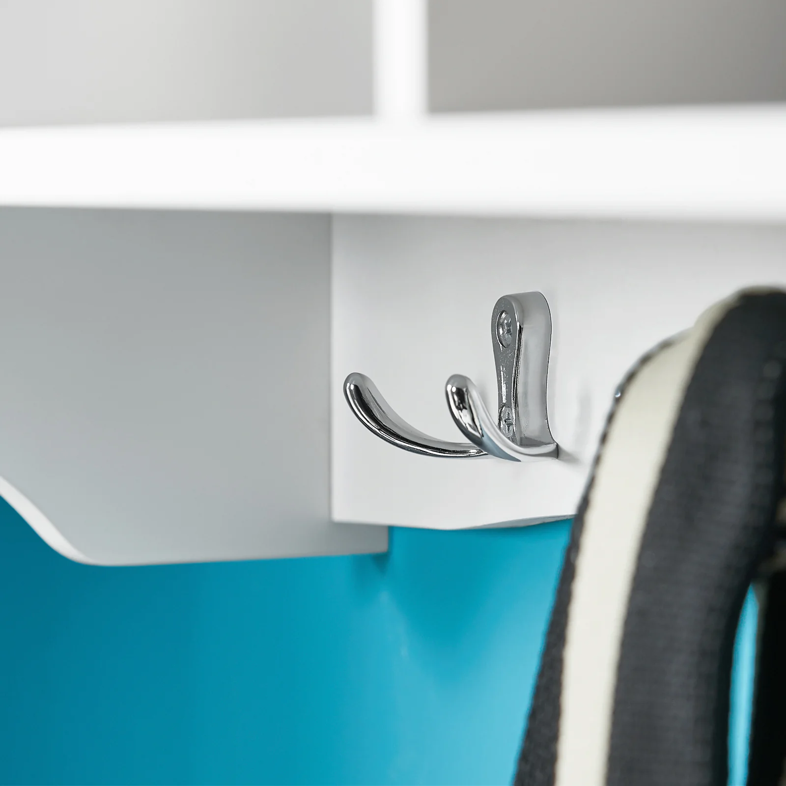 SoBuy FRG48-W Wandgarderobe Wandhaken Hangrek Badkamerkast met 4 Haken - Image 6