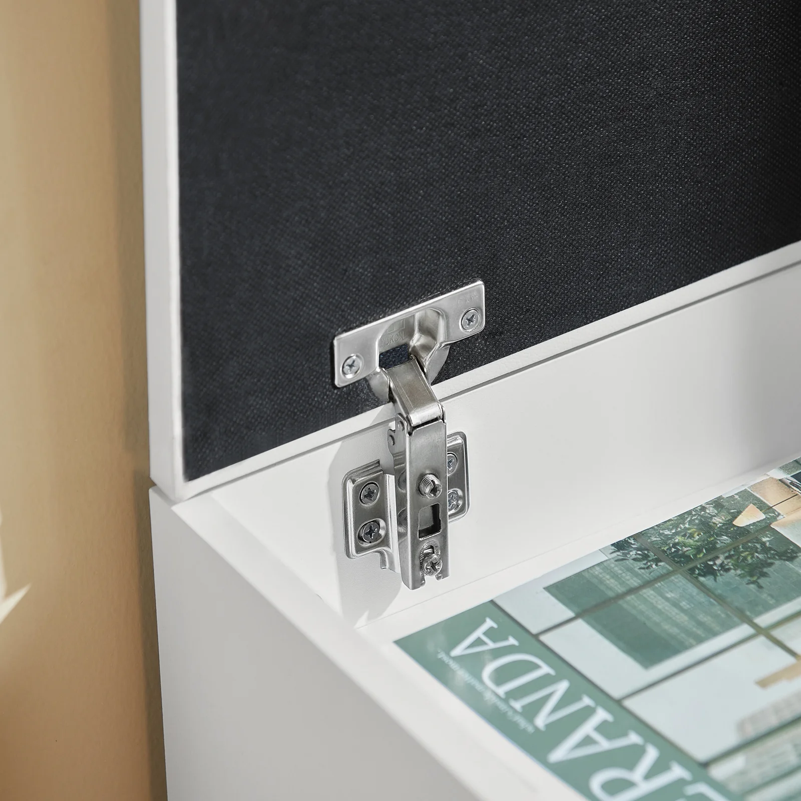 SoBuy FSR25-W Schoenenbank met Opbergruimte – 2-Lagen Schoenenrek met Comfortabel Kussen – Witte Halbank 60×30×44 cm – Draagkracht 120 kg - Image 11