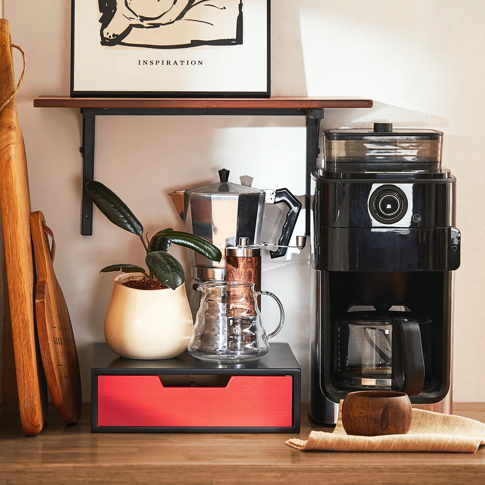 SoBuy FRG179-R Ladebox voor doos voor koffiecapsules, theedoos, opbergdoos van bamboe - Image 2
