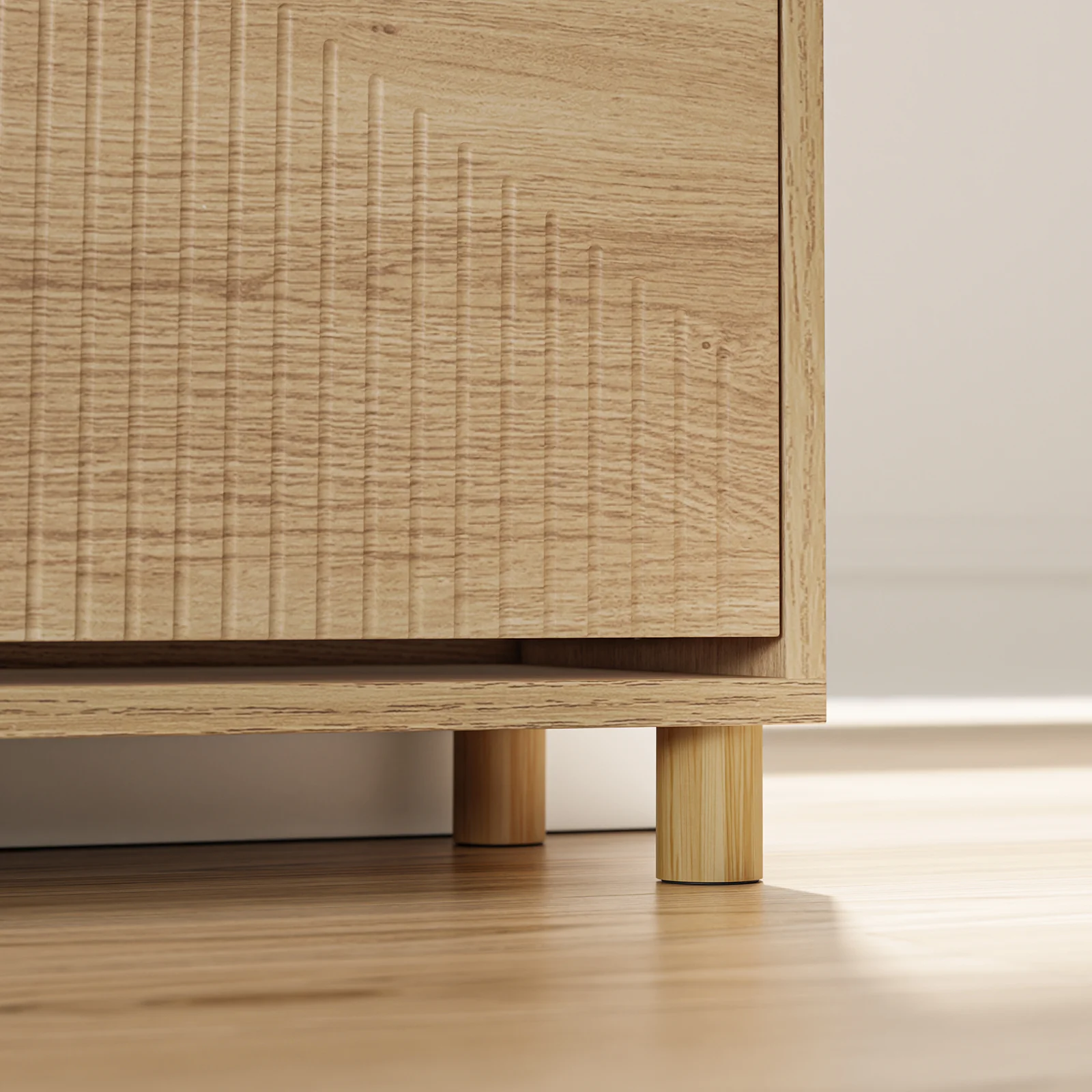 SoBuy FSR214-N Schoenenkast smal, 24 cm, houten schoenenkast, grote capaciteit tot 47, modern Scandinavisch design, perfect voor entree, hal, familie, hout, 100 x 24 x 83 cm - Image 12
