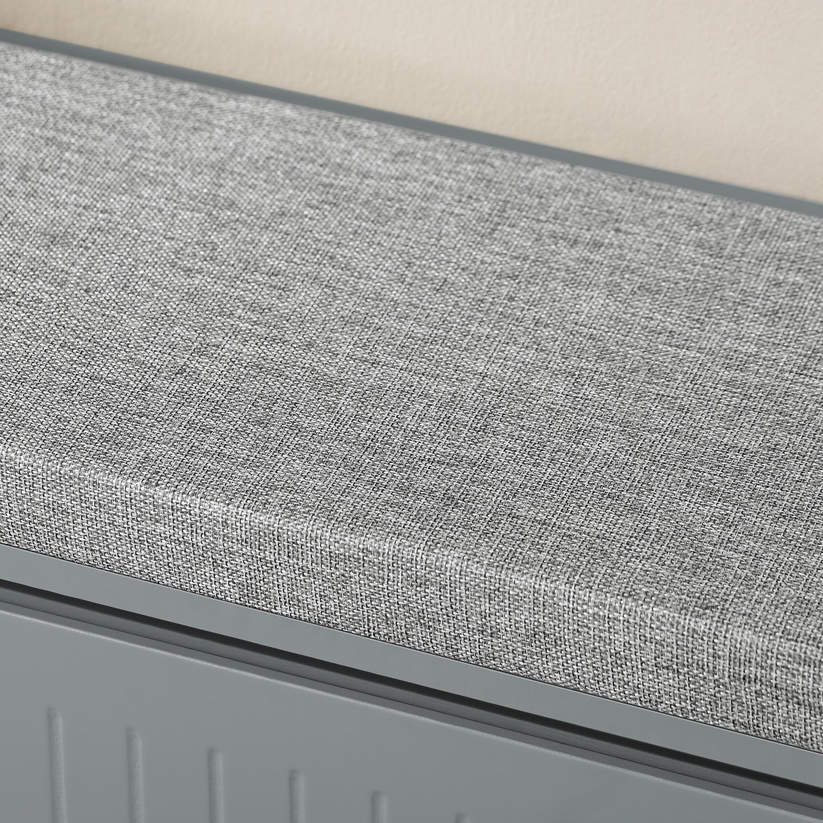 SoBuy FSR98-L-HG Schoenenbank met Kussen en Opklapbare Zitting – Compacte Schoenenopberger voor de Hal – 80 x 26 x 45 cm, Grijs, 155 kg Capaciteit - Image 9