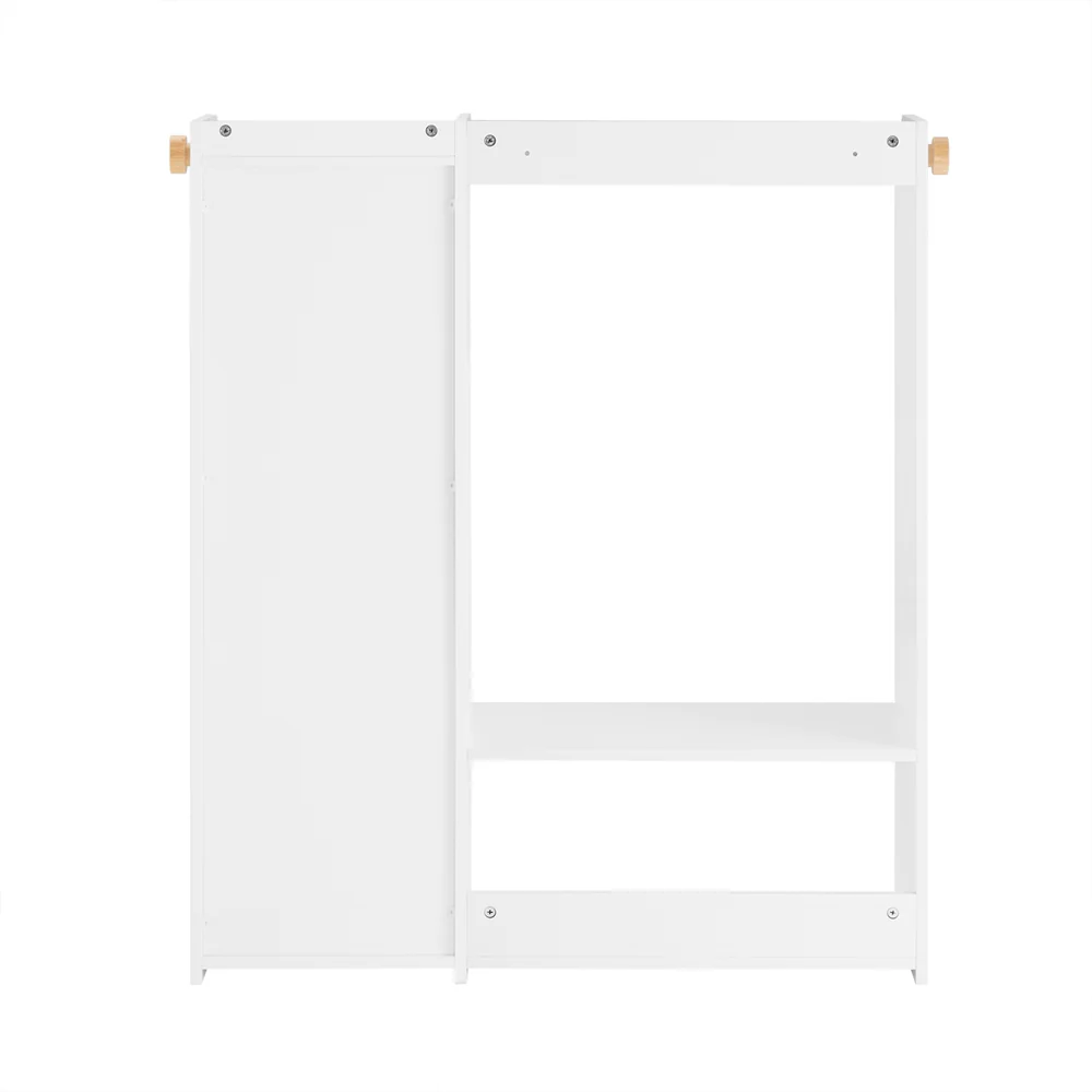 SoBuy KMB110-W Kledingrek voor kinderen, kledingkast voor kinderen, kledingrek voor kinderkamer, met 2 vakken en 1 deur - Image 5