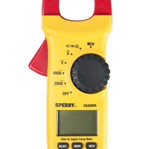 Sperry Instruments Clamp Meter Snap-Around Digital LCD 5-Function AC Current AC/DC Volt Resistance Continuity 9 Auto Range 400-Amp 1 Each