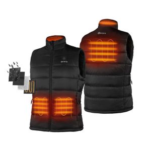 ORORO Mens Black Classic Heated Vest Kit Medium