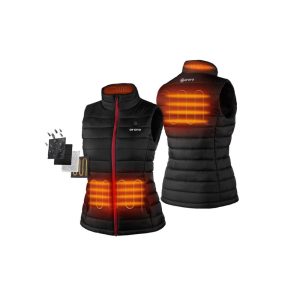 ORORO Womens Black Classic Heated Vest Kit Small
