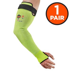 Ergodyne ProFlex 7941 PR Cut Resistant Arm Sleeve Pair 22 Lime