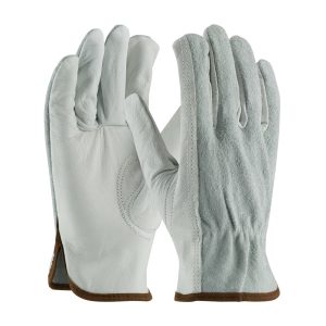 Protective Industrial Products Drivers Gloves Natural Regular Grade Top Grain Leather XL