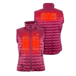 Mobile Warming Backcountry Vest Womens 7.4V Burgundy Large