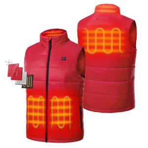 ORORO Mens Red Classic Heated Vest Kit Large
