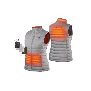 ORORO Womens Gray Classic Heated Vest Kit Large