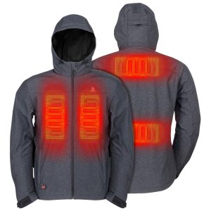 Mobile Warming Adventure Heated Jacket Mens 7.4 Volt Heather Gray 3X