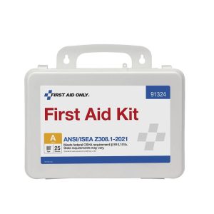 First Aid Only First Aid Kit 25 Person Plastic Case ANSI Portable