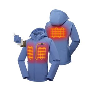 ORORO Womens Haze Blue Classic Heated Jacket Kit Medium