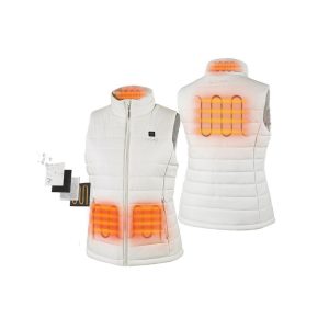 ORORO Womens Off-White Classic Heated Vest Kit XS