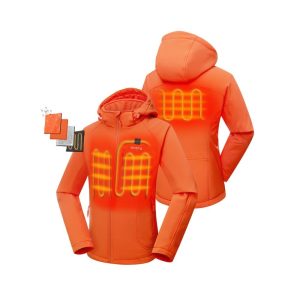 ORORO Womens Sunshine Orange Classic Heated Jacket Kit 2X