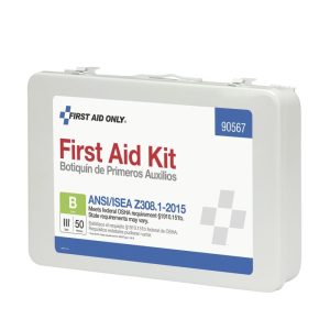 First Aid Only First Aid Kit 50 Person Bulk Metal Case ANSI A