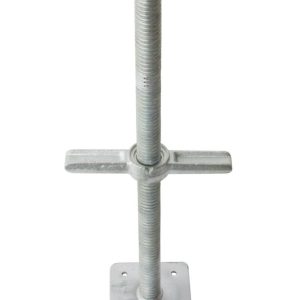 Metaltech 24-in Galvanized Leveling Jack with Plate (Solid)