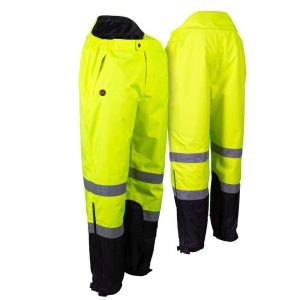 Mobile Warming 7.4V Heated Rain Pant Mens Hi-Vis Large