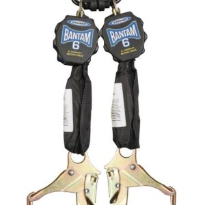 Werner 6 Ft. Bantam Twinleg Self-Retracting Lifeline with Steel Rebar