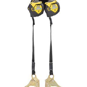 Werner Bantam 6′ Twin Leg Web Leading Edge Self Retracting Lifeline with Steel Form Hook