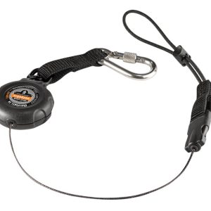 Ergodyne Squids 3001 Retractable Single Carabiner with Loop End – 2Lb
