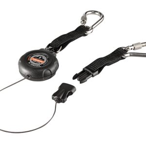 Ergodyne Squids 3000 Retractable Dual Stainless Steel Carabiner – 1LB