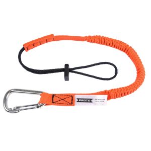 Proto Elastic Lanyard With Stainless Steel Carabiner – 15 lb.