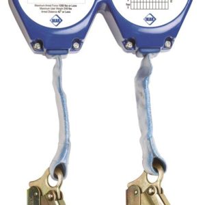 Werner AutoCoil2 7 Ft. Web Self-Retracting Lifeline Dual Leg with Rebar Hooks