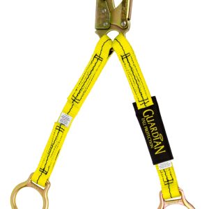 Guardian Fall Protection Dual Non Shock Extension Lanyard Steel Snap