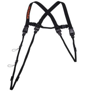 Ergodyne Squids 3132 Barcode Scanner Harness + Lanyard for Mobile Computers XL Black