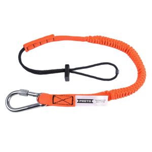 Proto Elastic Lanyard With Screw Gate Carabiner – 15 lb.