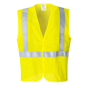 Portwest Yellow Arc Rated Flame Resistant Mesh Vest – 6XL
