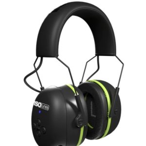 ISOtunes AIR DEFENDER Earmuff Bluetooth Black/Safety Green