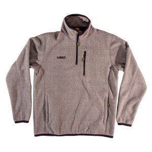 DEWALT Medium Gray Polyester 1/4 Zip Fleece Pullover