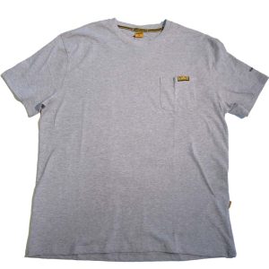 DEWALT Guaranteed Tough Pocket T-Shirt Heather Gray Medium