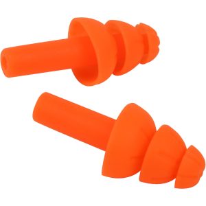 Protective Industrial Products Ear Plug Orange Reusable TPE 3 Flange Uncorded