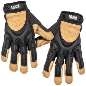 Klein Tools Pair of Leather Work Gloves XL-Large