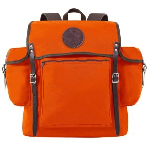 Duluth Pack 32 Liter Capacity Orange Canvas Rambler Backpack
