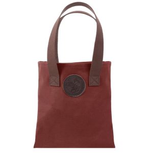 Duluth Pack 6 Liter Capacity Burgundy Canvas Box Style Promo Tote