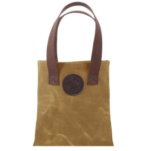 Duluth Pack 6 Liter Capacity Wax Khaki Canvas Box Style Promo Tote