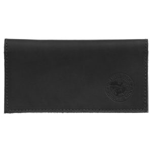 Duluth Pack Black Smooth Leather Checkbook Cover