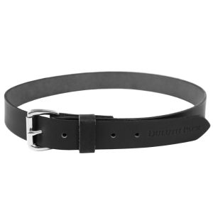 Duluth Pack 1.25 In. W x 30 In. Waist Size Black Leather Belt