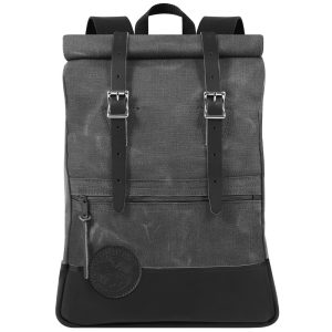 Duluth Pack Deluxe Roll-Top Scout Backpack – Waxed Grey