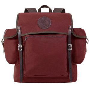 Duluth Pack 32 Liter Capacity Burgundy Canvas Rambler Backpack