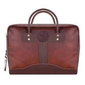 Duluth Pack 14 Liter Capacity Brown Travelers Medium Bison Leather Briefcase