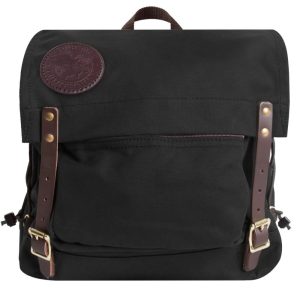 Duluth Pack 17 Liter Capacity Black Canvas Front Portage Pack