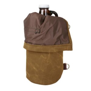Duluth Pack Wax Khaki Canvas One Size Growler Pack