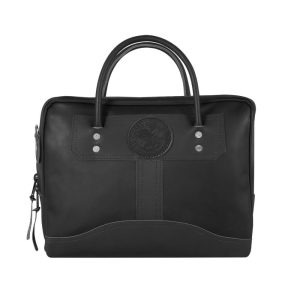 Duluth Pack 10 Liter Capacity Black Standard Small Smooth Leather Briefcase